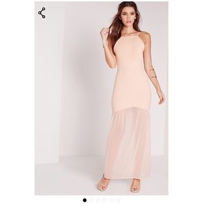 Nude Backless Mermaid Dress